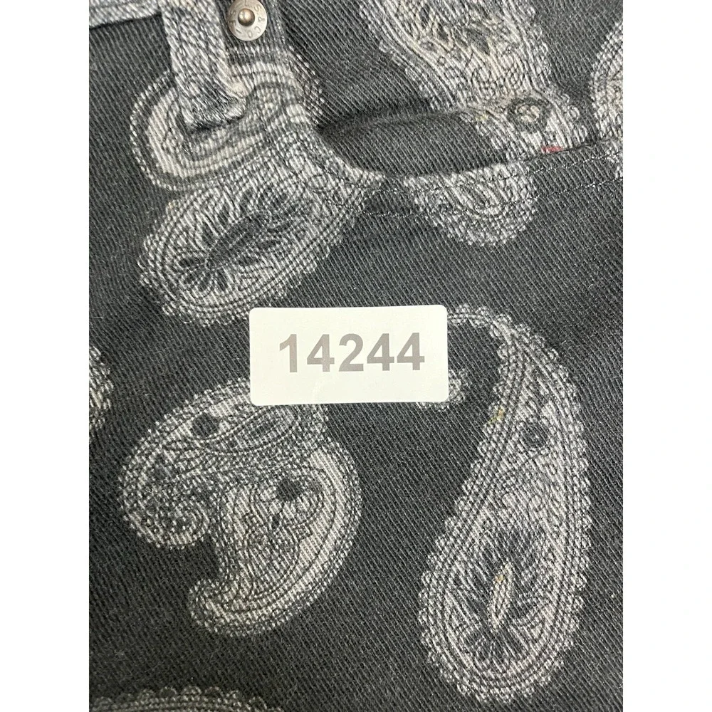 Levis Jeans Mens 29x30 Black 512 Paisley‎ Denim Casual Denim Tapered Adult